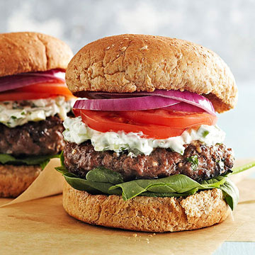 Greek Lamb & Feta Burgers